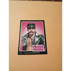 Vintage 1979 Village People Trading Card #8 Disco Era Vintage Music Collectible